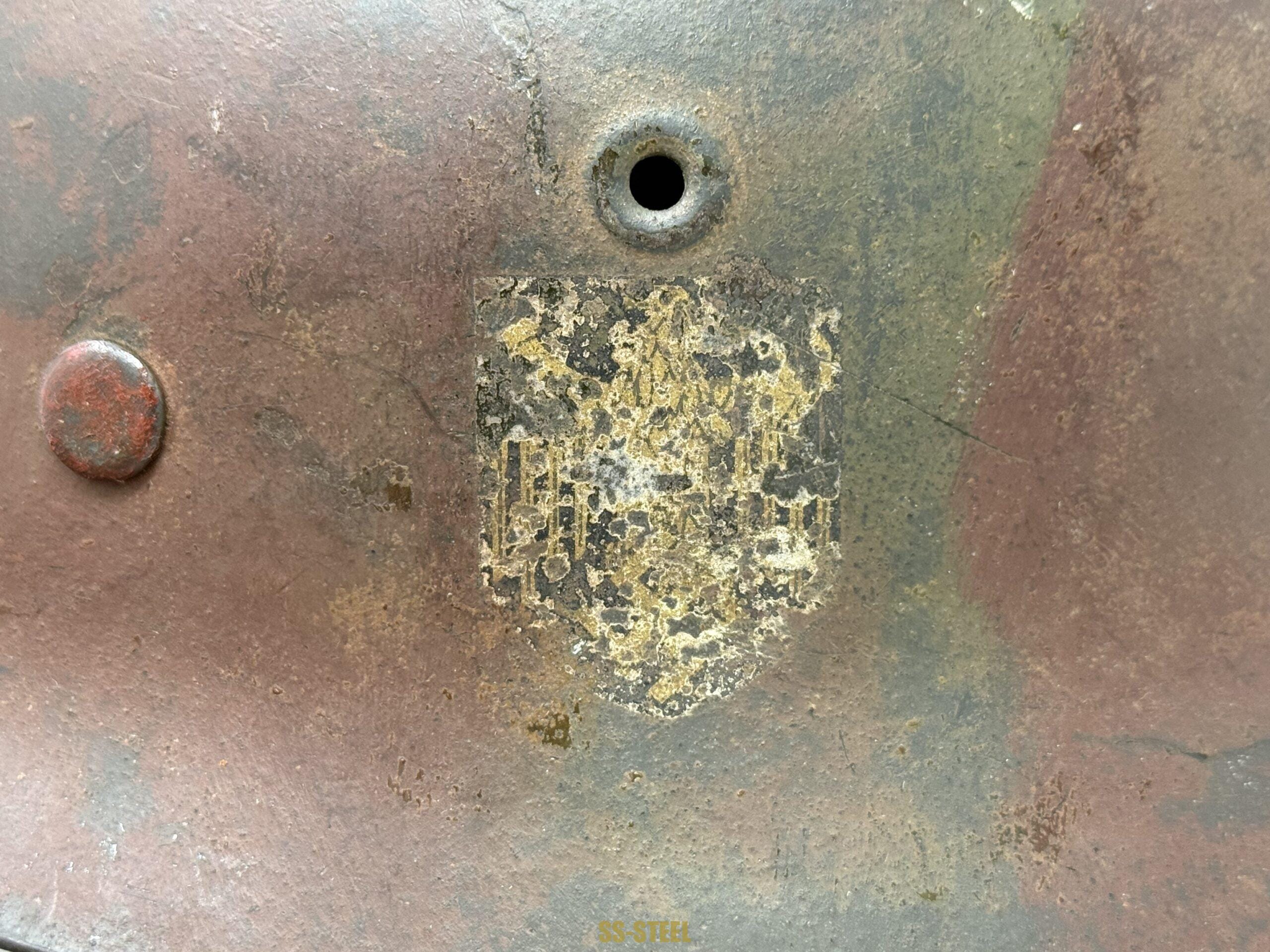 Heer M42 Single Decal Camo Helmet EF66 - Image 11