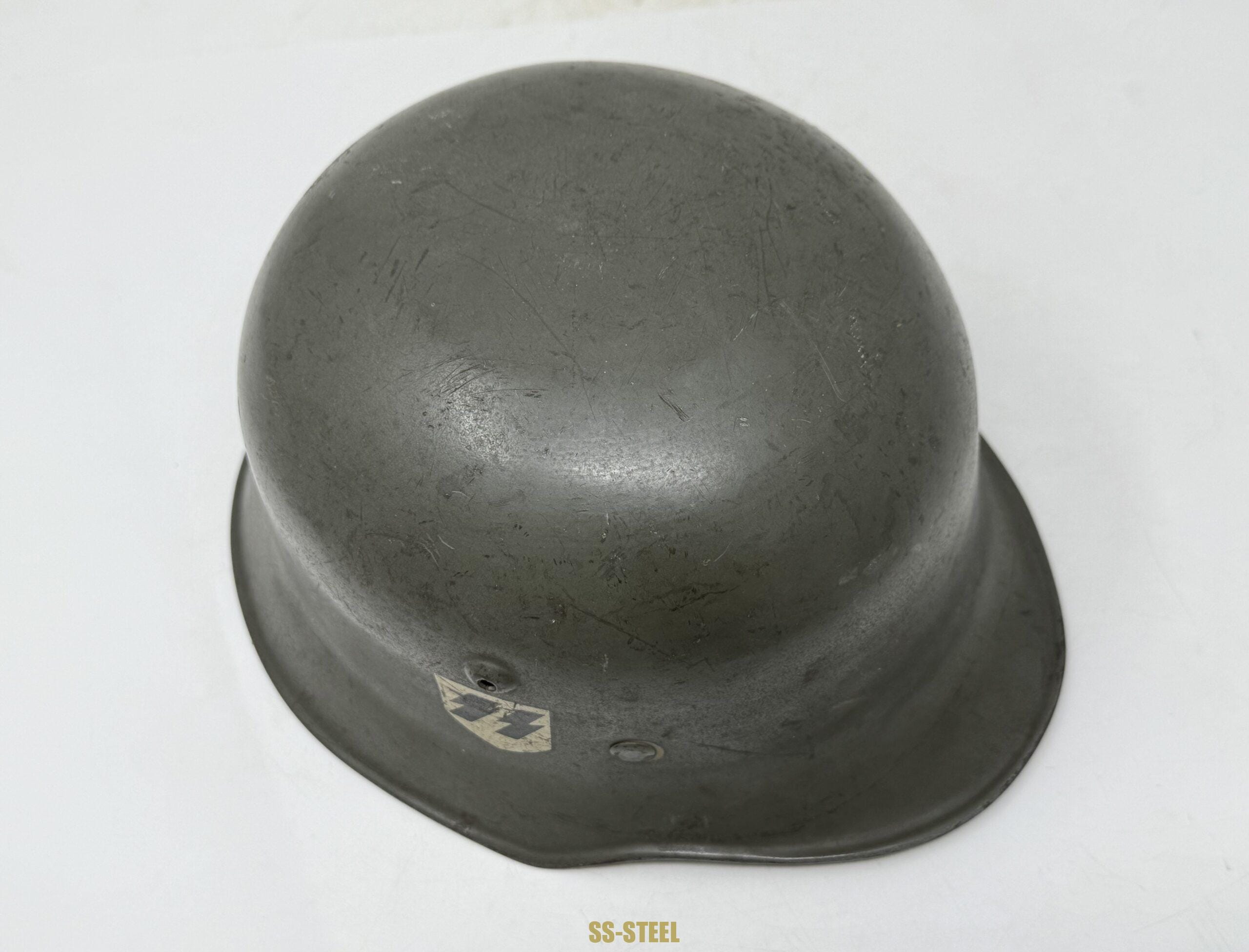 M34 SS ‘Sicherheitsdienst SD’ double decal Edelstahl Helmet - Image 7