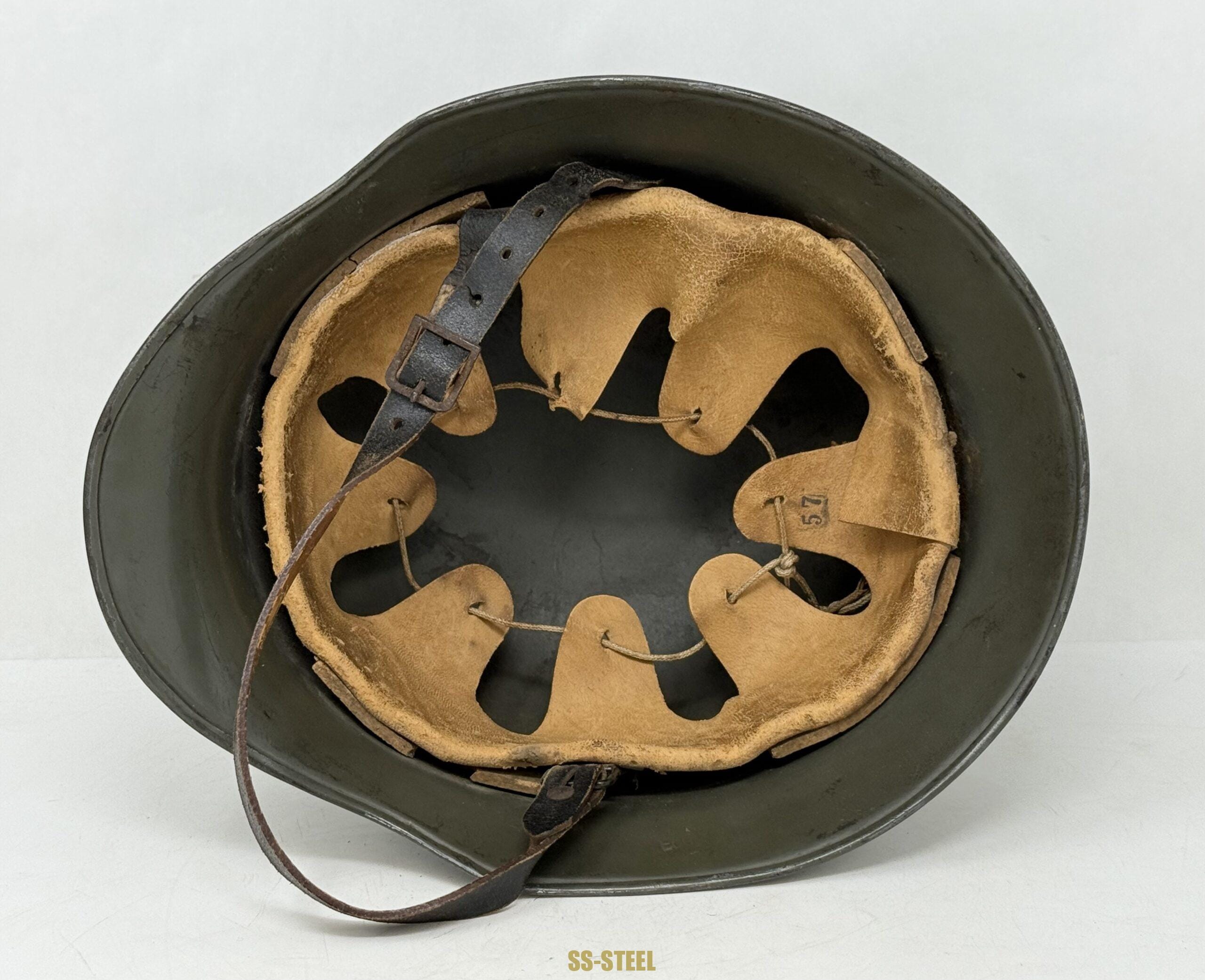 M34 SS ‘Sicherheitsdienst SD’ double decal Edelstahl Helmet - Image 8