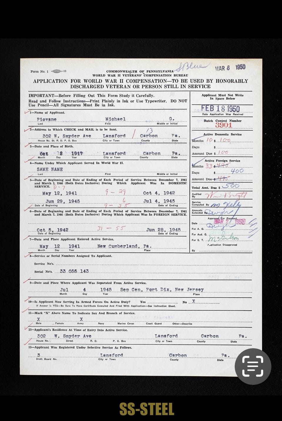 M42 29th Infantry Division Trophy Helmet - Image 18