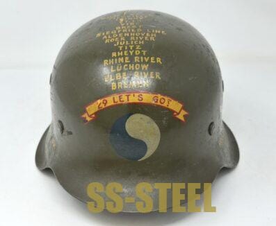 M42 29th Infantry Division Trophy Helmet - Image 2