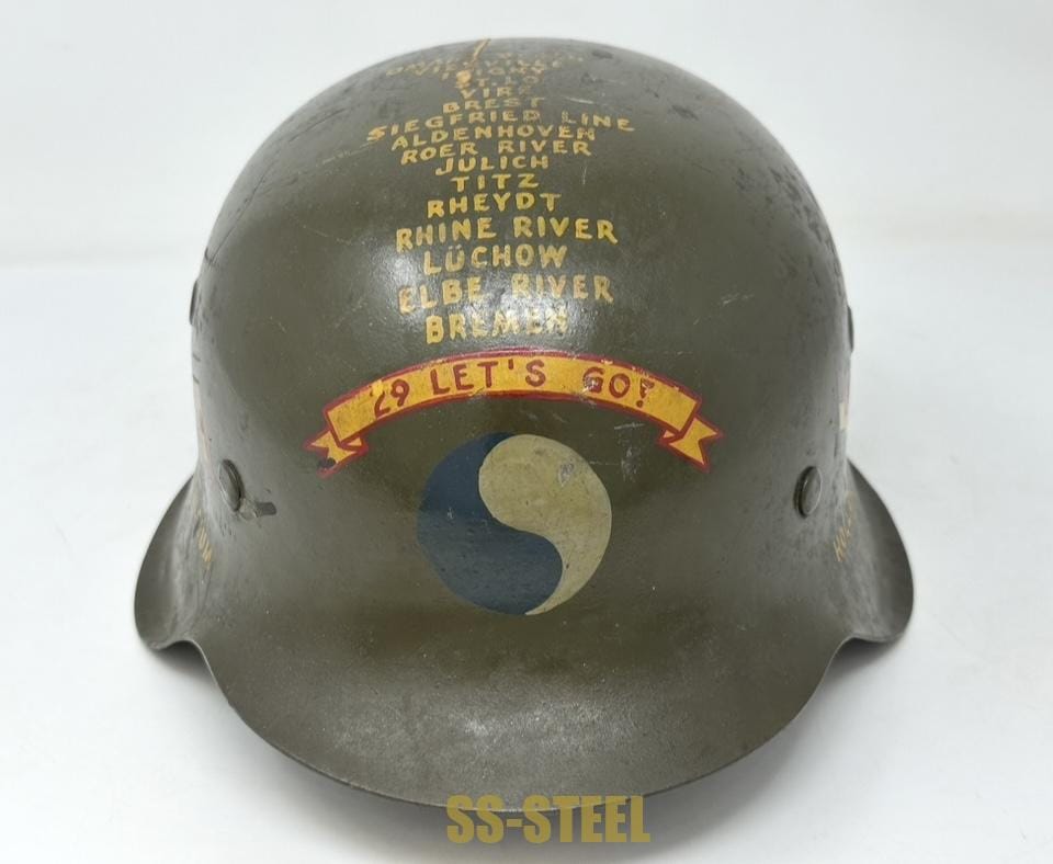 M42 29th Infantry Division Trophy Helmet - Image 2