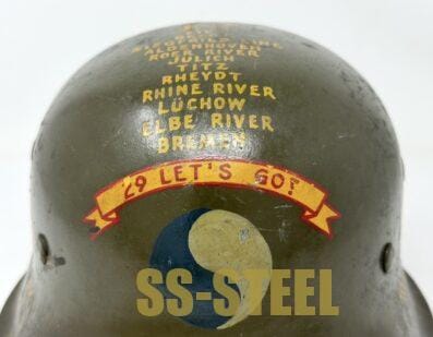 M42 29th Infantry Division Trophy Helmet - Image 3