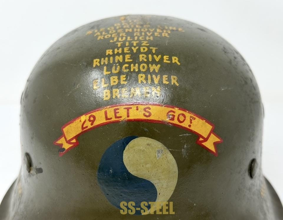 M42 29th Infantry Division Trophy Helmet - Image 3