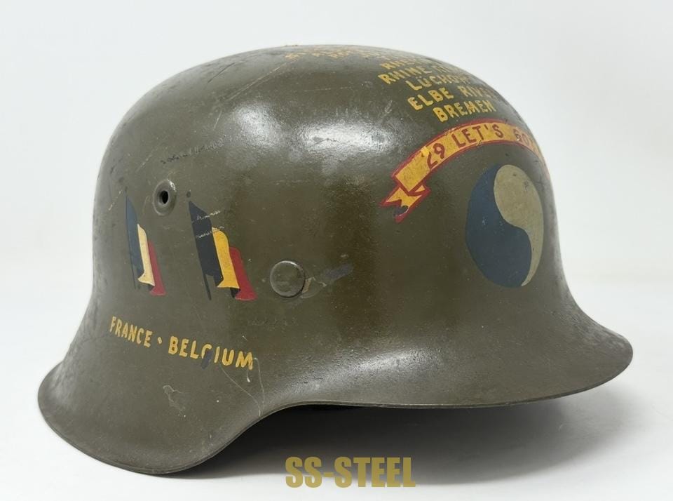 M42 29th Infantry Division Trophy Helmet - Image 8