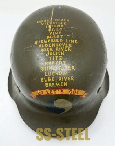 M42 29th Infantry Division Trophy Helmet - Image 9