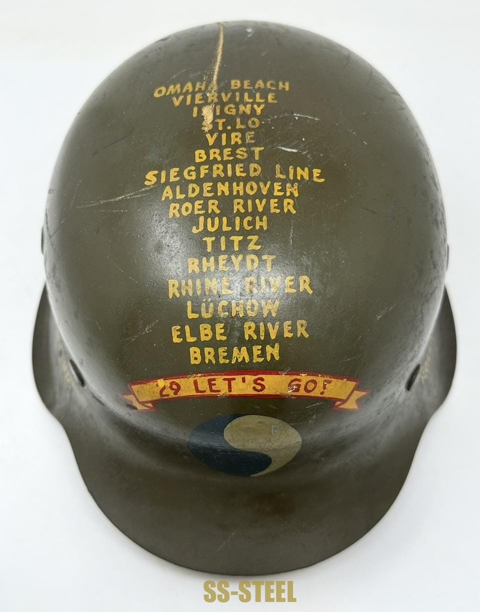 M42 29th Infantry Division Trophy Helmet - Image 9