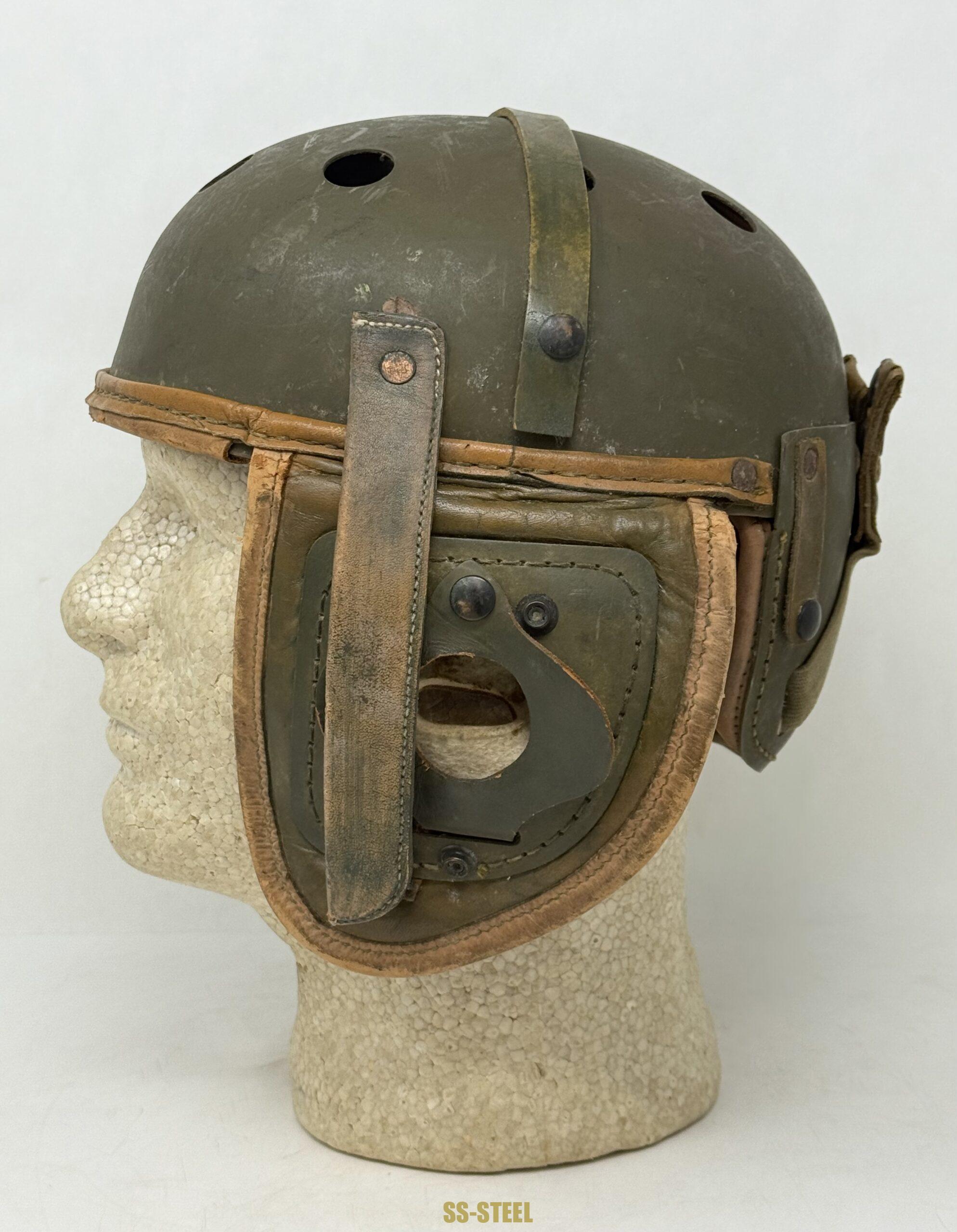 WWII US M38 Tanker Helmet by Rawlings - Image 3