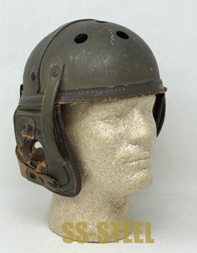 WWII US M38 Tanker Helmet by Sears Saddlery Co.