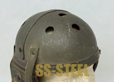 WWII US M38 Tanker Helmet by Sears Saddlery Co. - Image 4