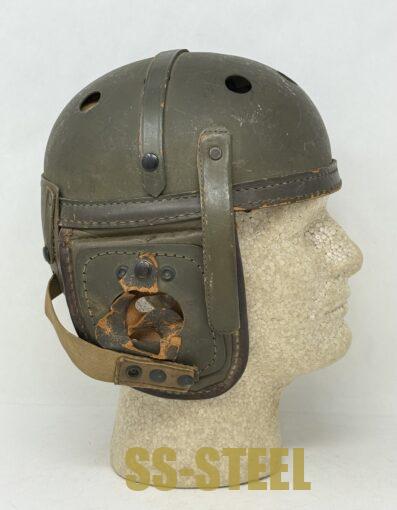 WWII US M38 Tanker Helmet by Sears Saddlery Co. - Image 2