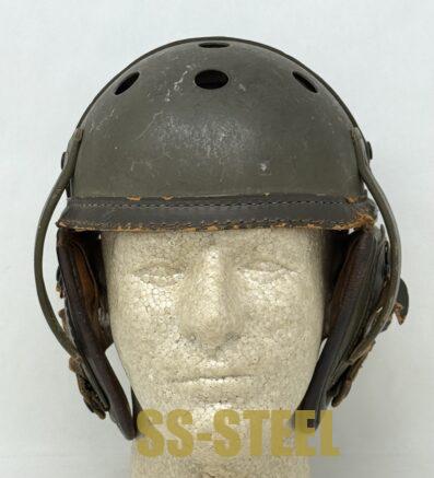 WWII US M38 Tanker Helmet by Sears Saddlery Co. - Image 3