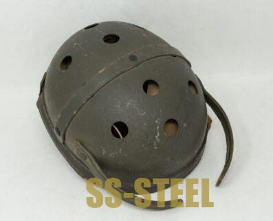 WWII US M38 Tanker Helmet by Sears Saddlery Co. - Image 7