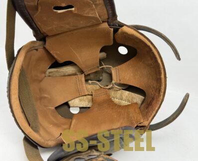 WWII US M38 Tanker Helmet by Sears Saddlery Co. - Image 9
