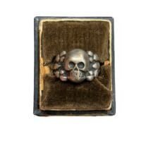 WWII Totenkopf Skull Canteen Ring