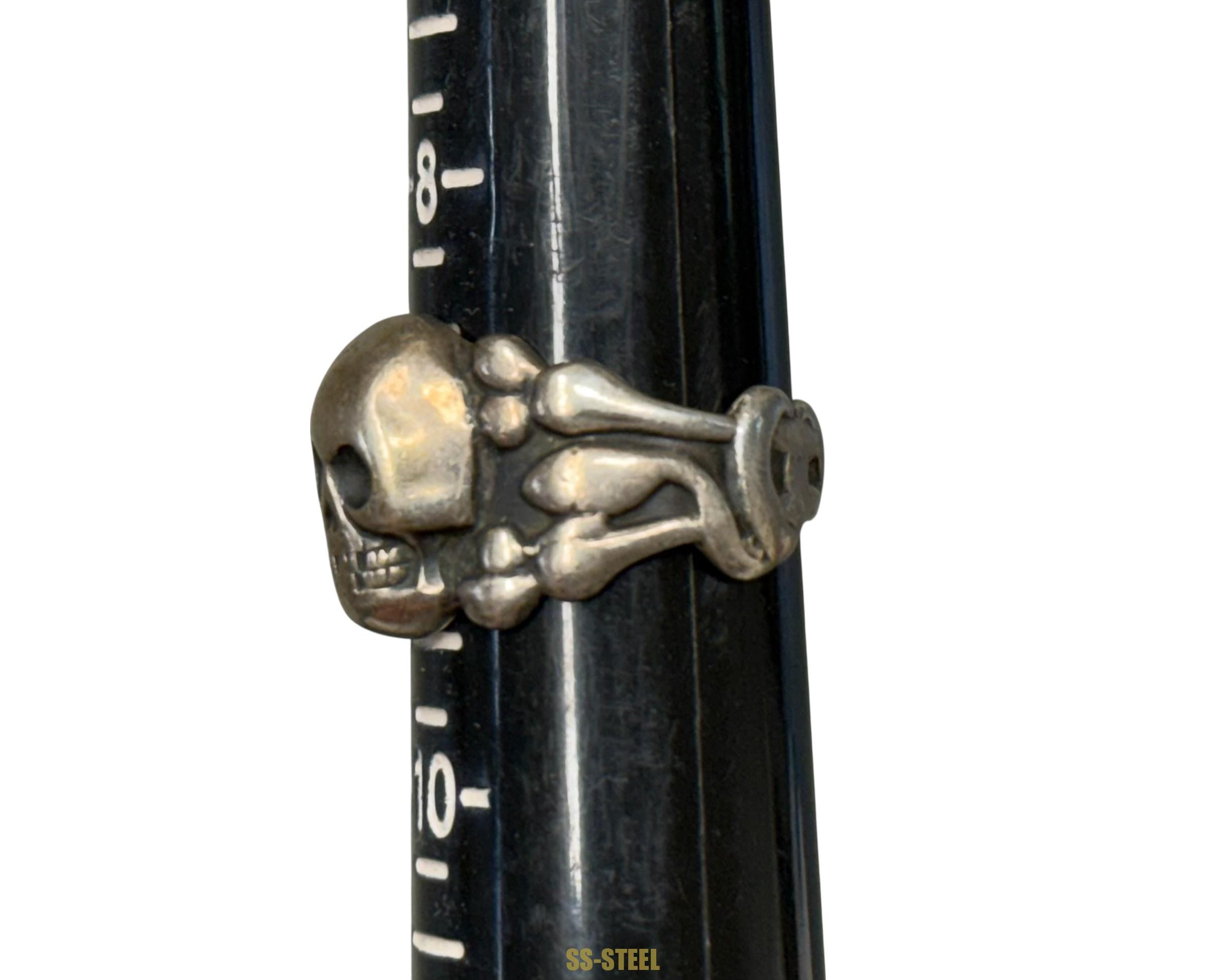WWII Totenkopf Skull Canteen Ring - Image 10