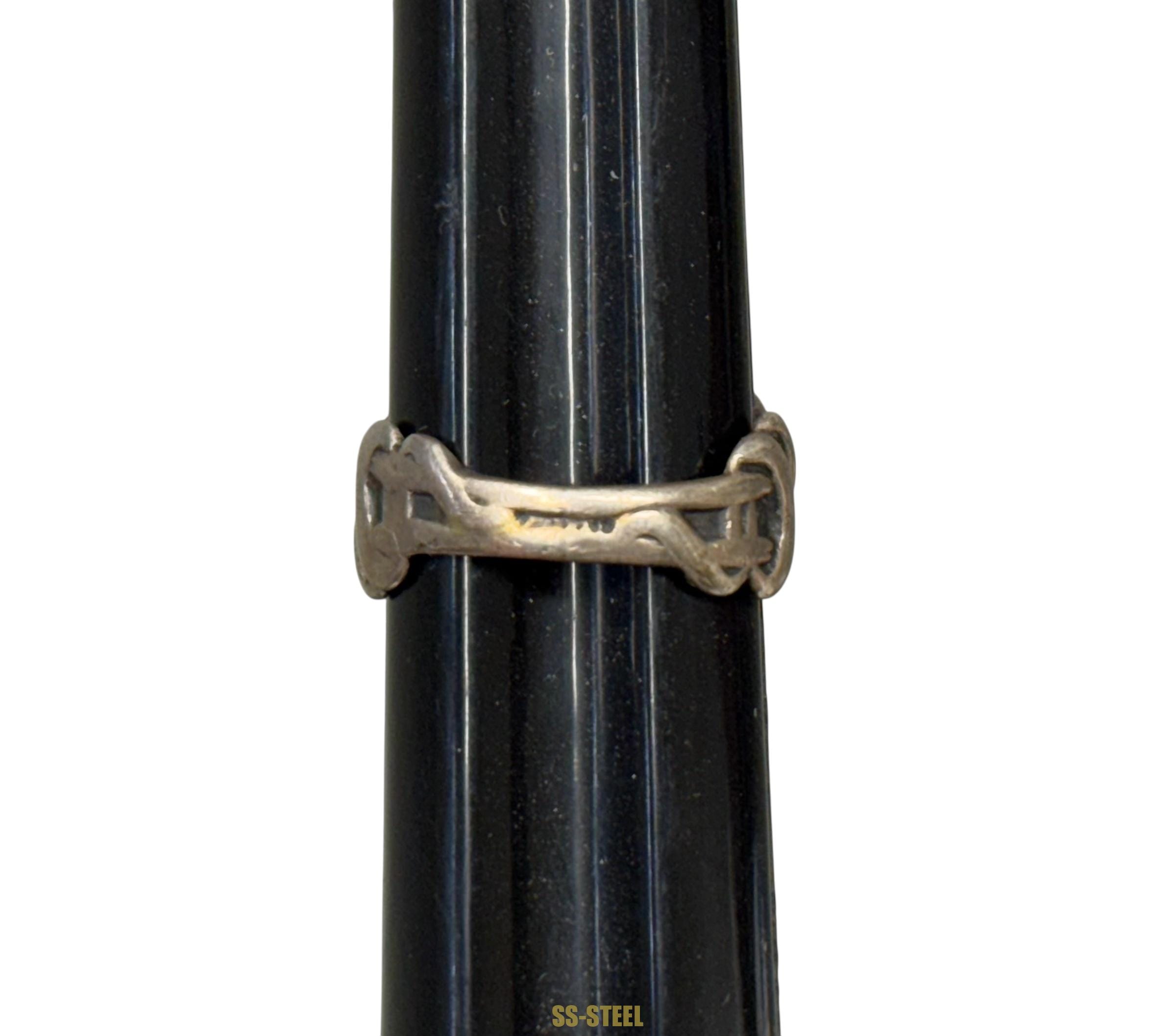 WWII Totenkopf Skull Canteen Ring - Image 11