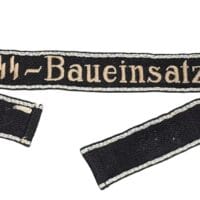 Rare "SS-Baueinsatz-Ost" Cufftitle