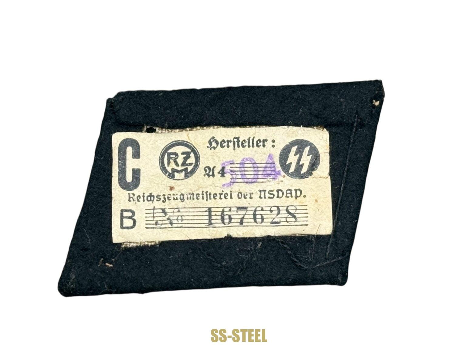 Waffen-SS NCO’s Bullion Runic Tab – SS-Steel Inc.