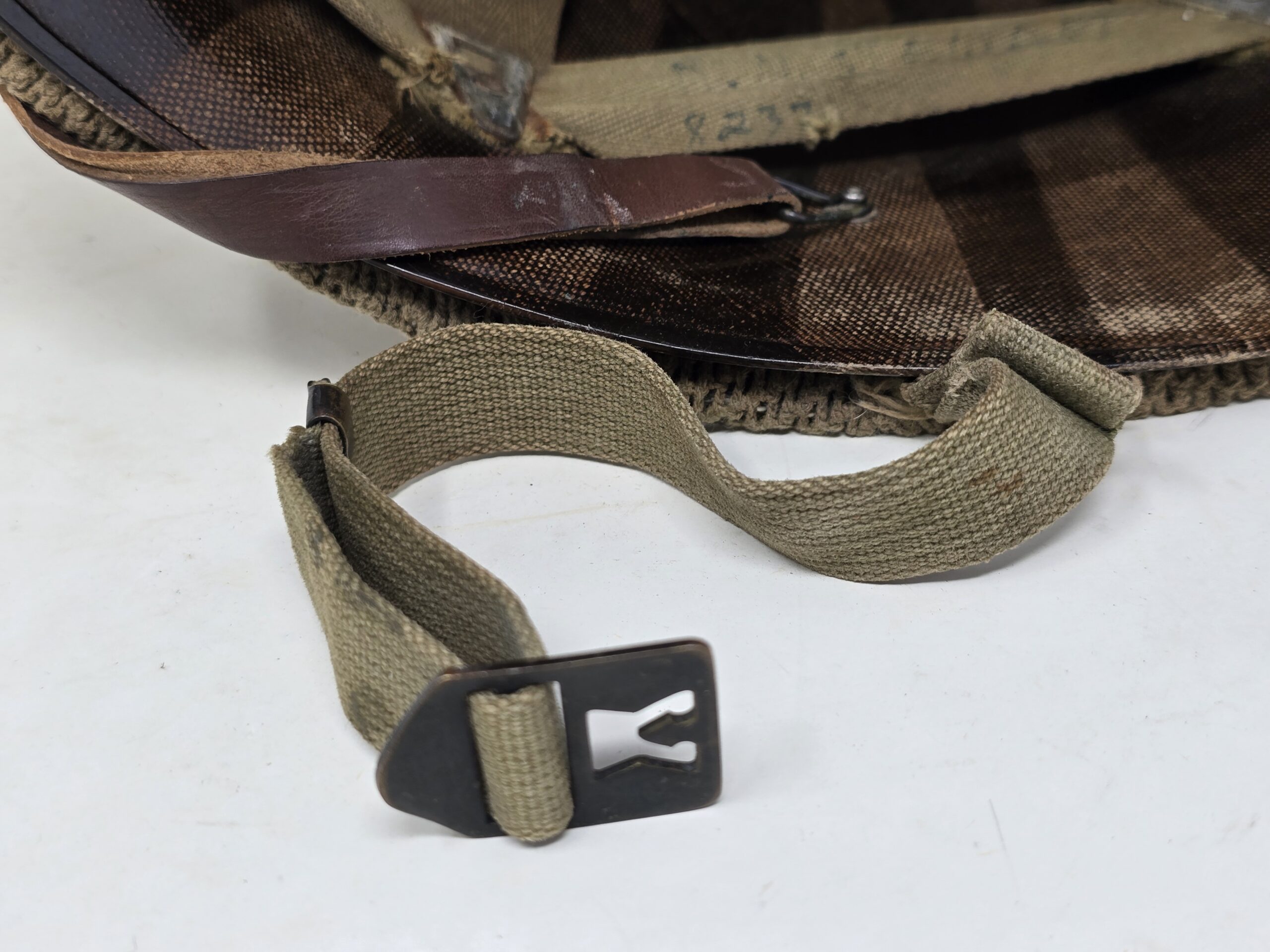 US M1 GI Helmet With Camo Scrim - Image 4