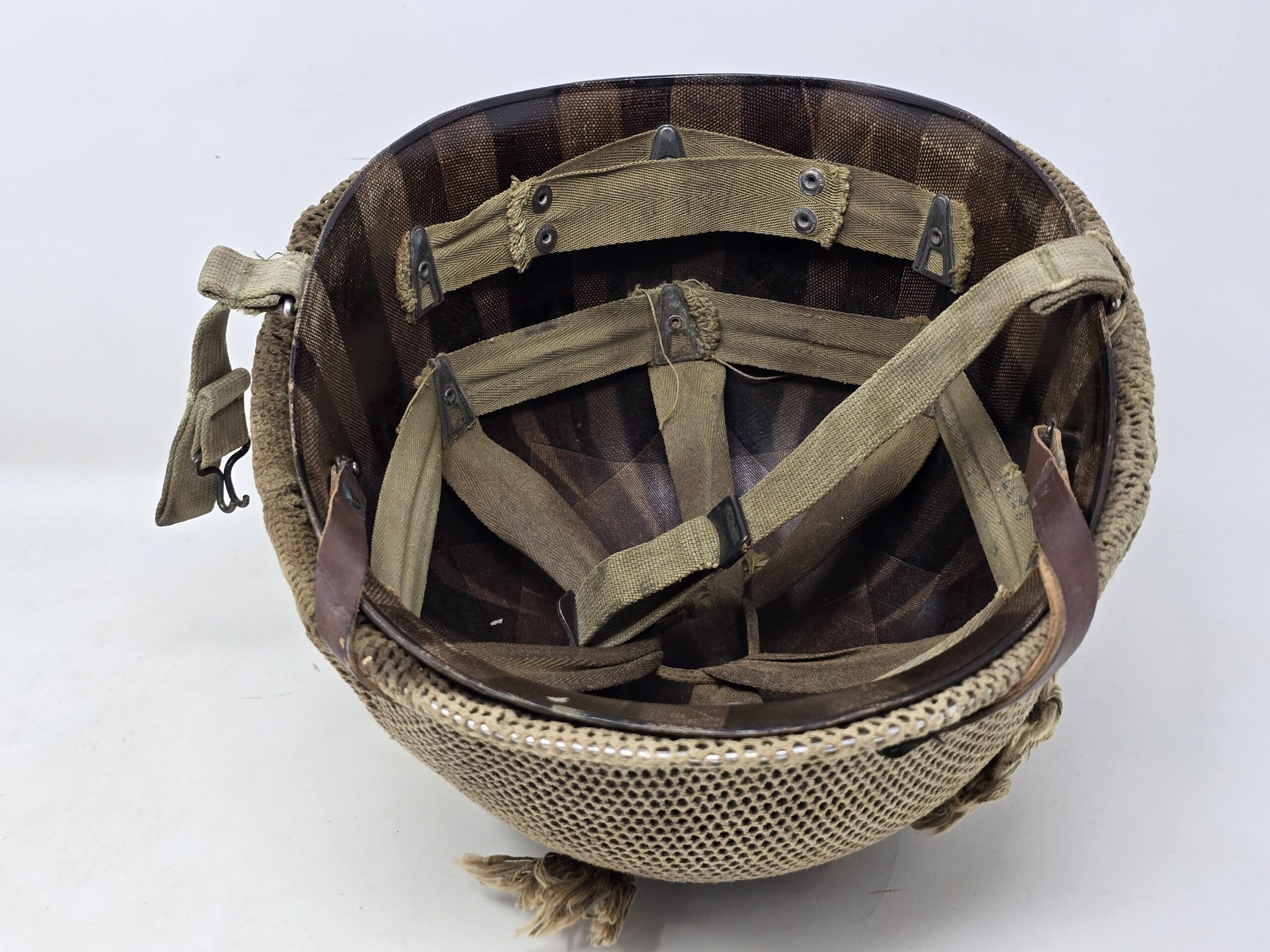 US M1 GI Helmet With Camo Scrim - Image 8