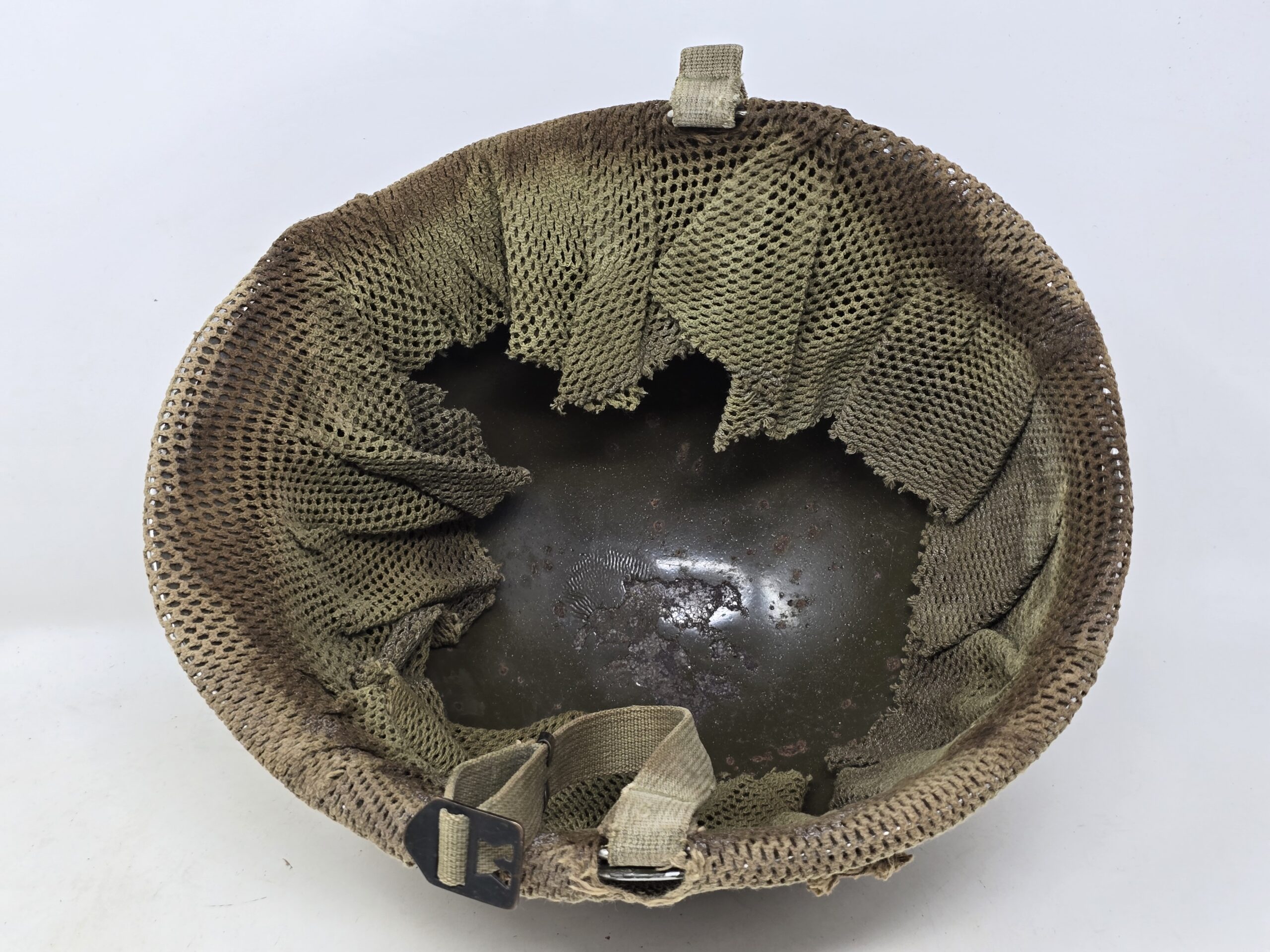 US M1 GI Helmet With Camo Scrim - Image 10
