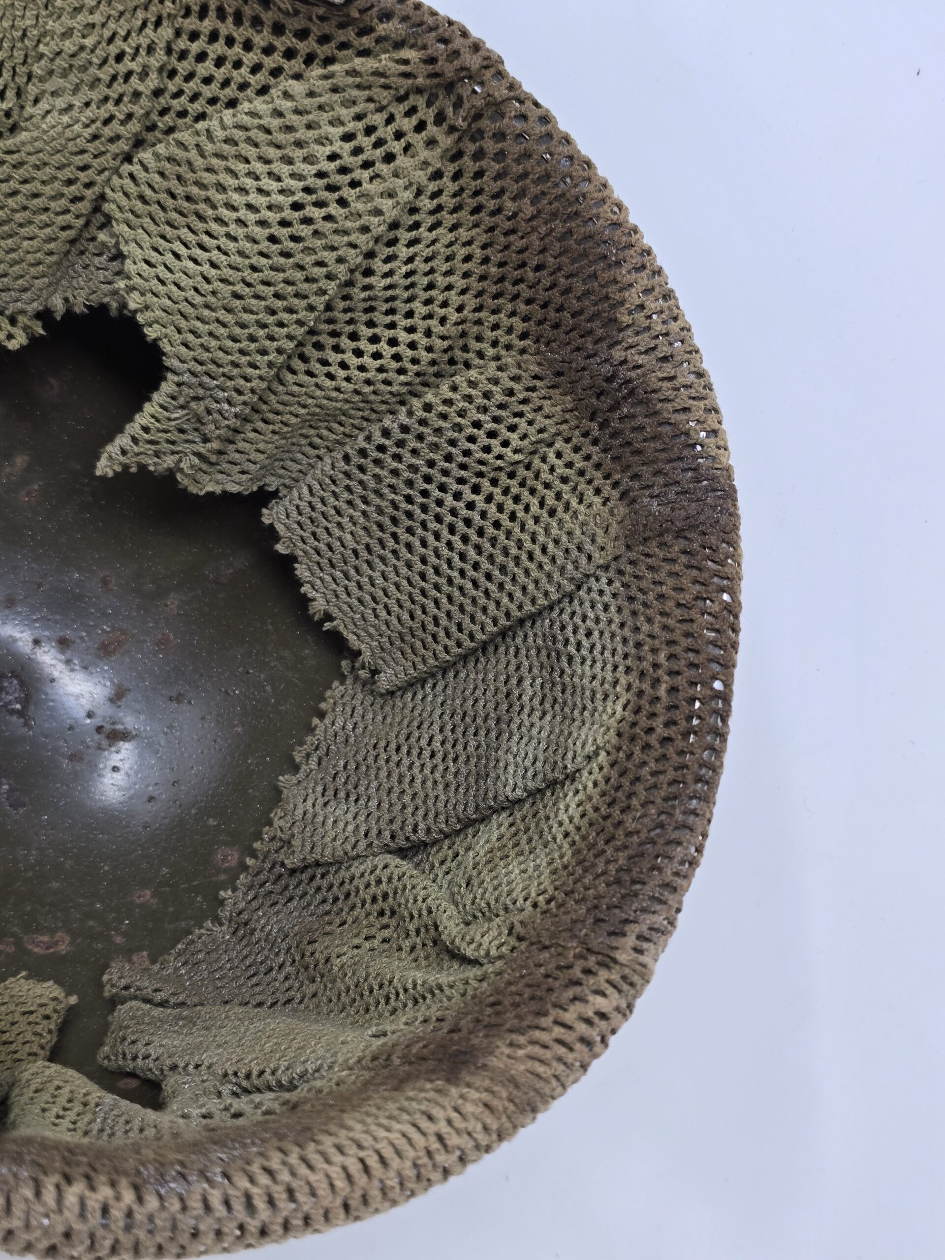 US M1 GI Helmet With Camo Scrim - Image 12