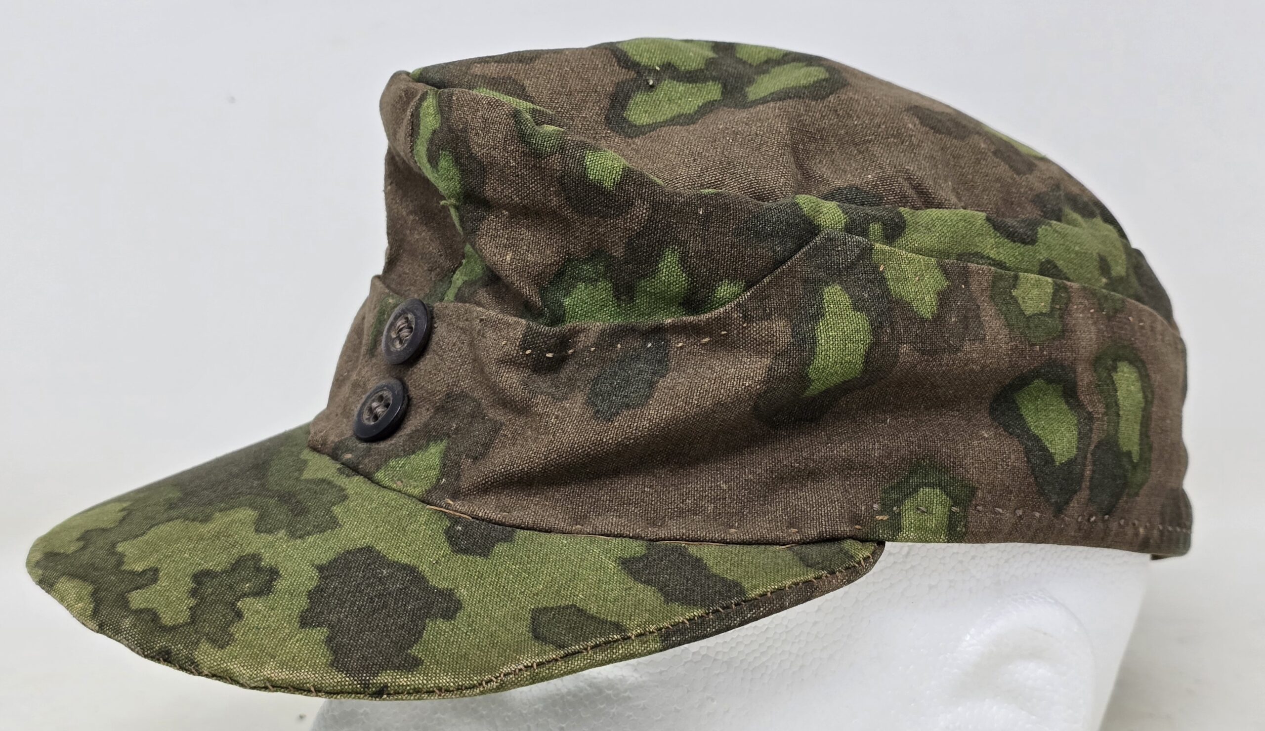 Interesting Field-Made Waffen-SS Camouflage Cap - Image 2