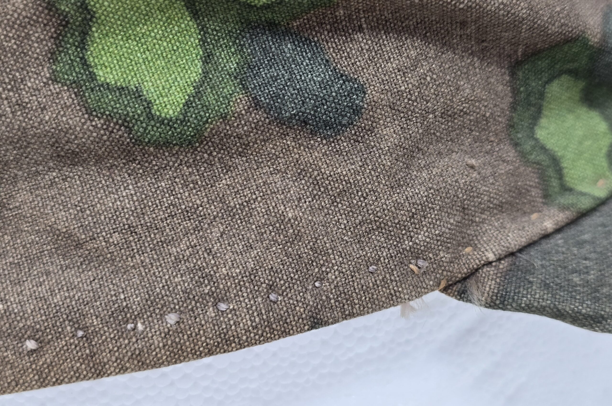 Interesting Field-Made Waffen-SS Camouflage Cap - Image 9