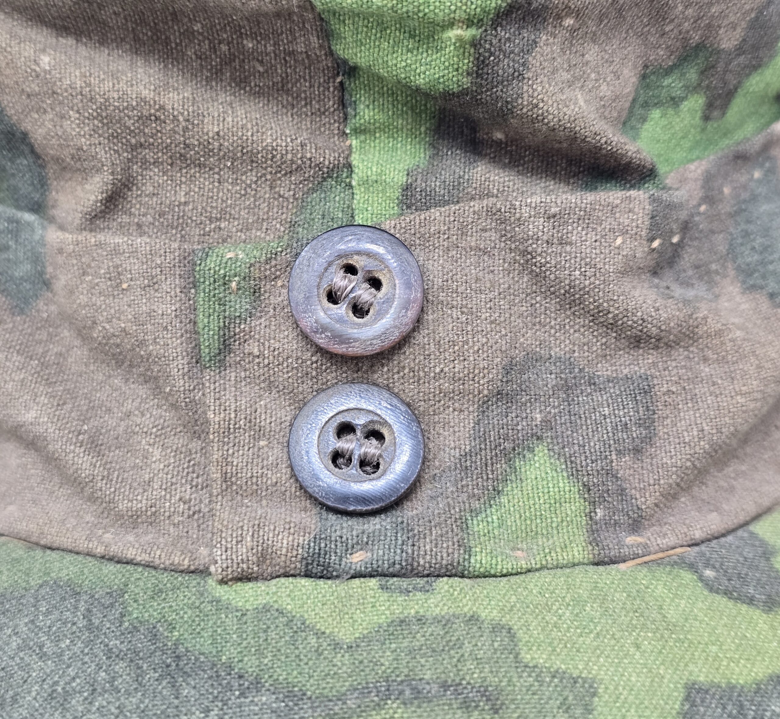 Interesting Field-Made Waffen-SS Camouflage Cap - Image 10