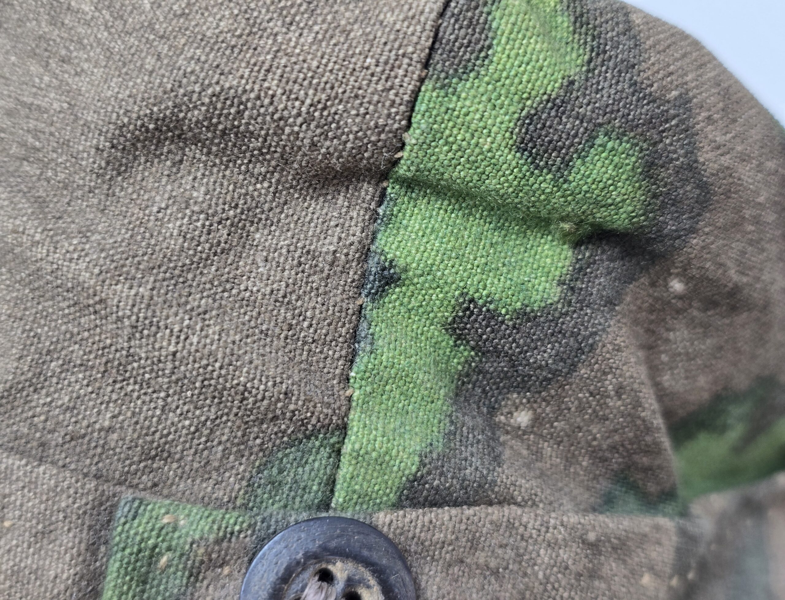 Interesting Field-Made Waffen-SS Camouflage Cap - Image 11