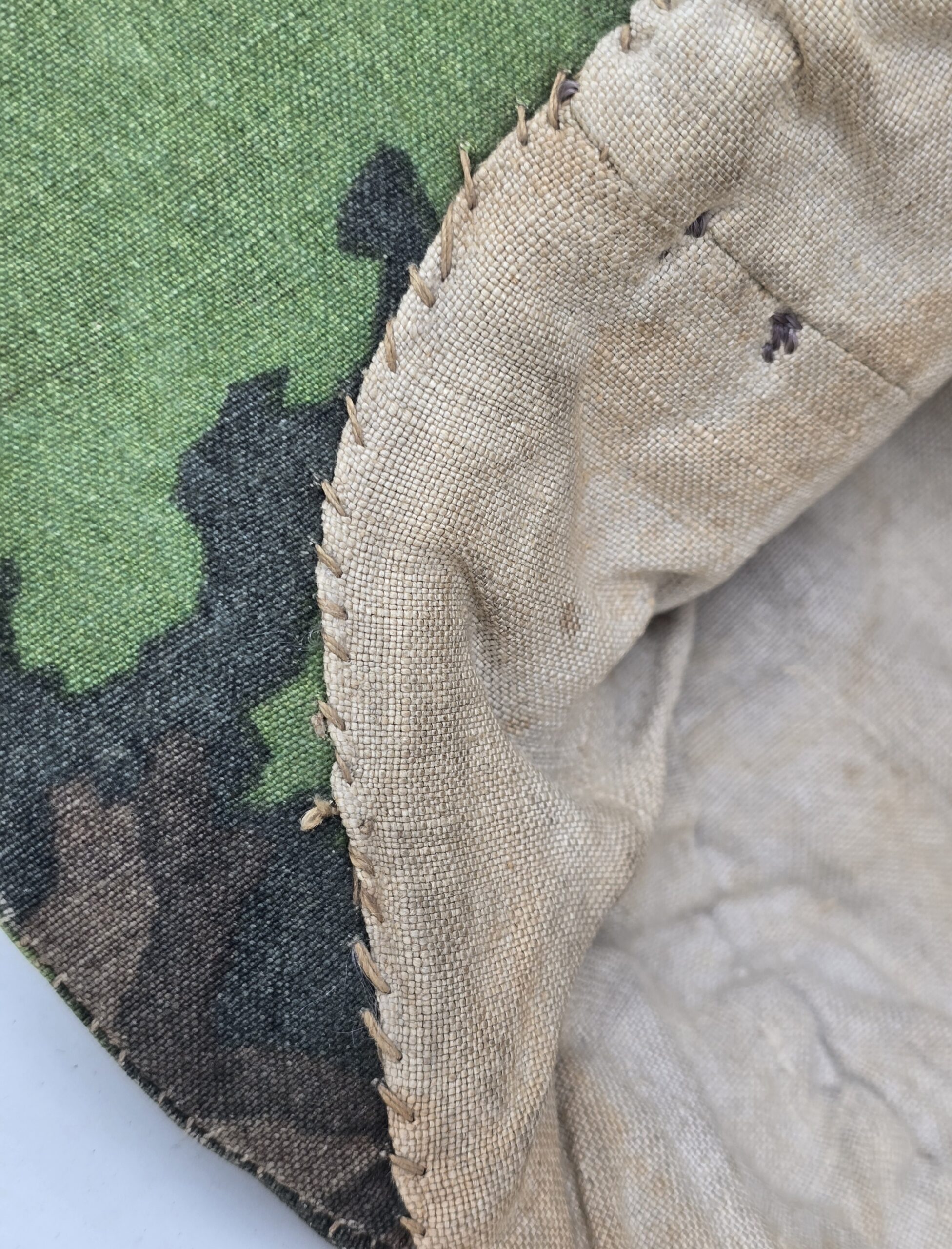 Interesting Field-Made Waffen-SS Camouflage Cap - Image 14