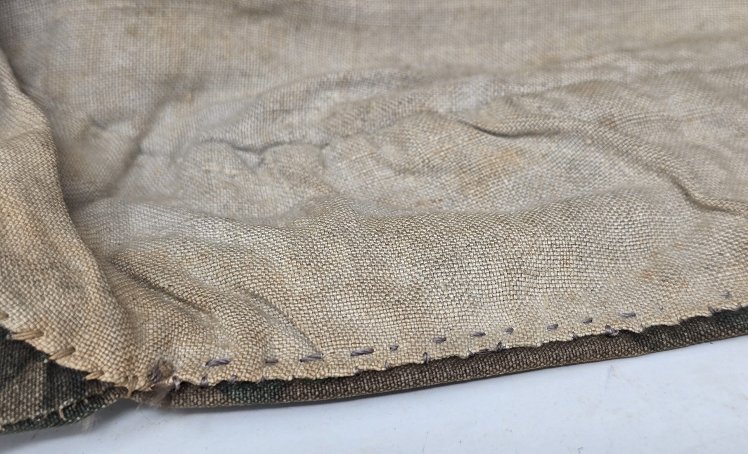 Interesting Field-Made Waffen-SS Camouflage Cap - Image 15