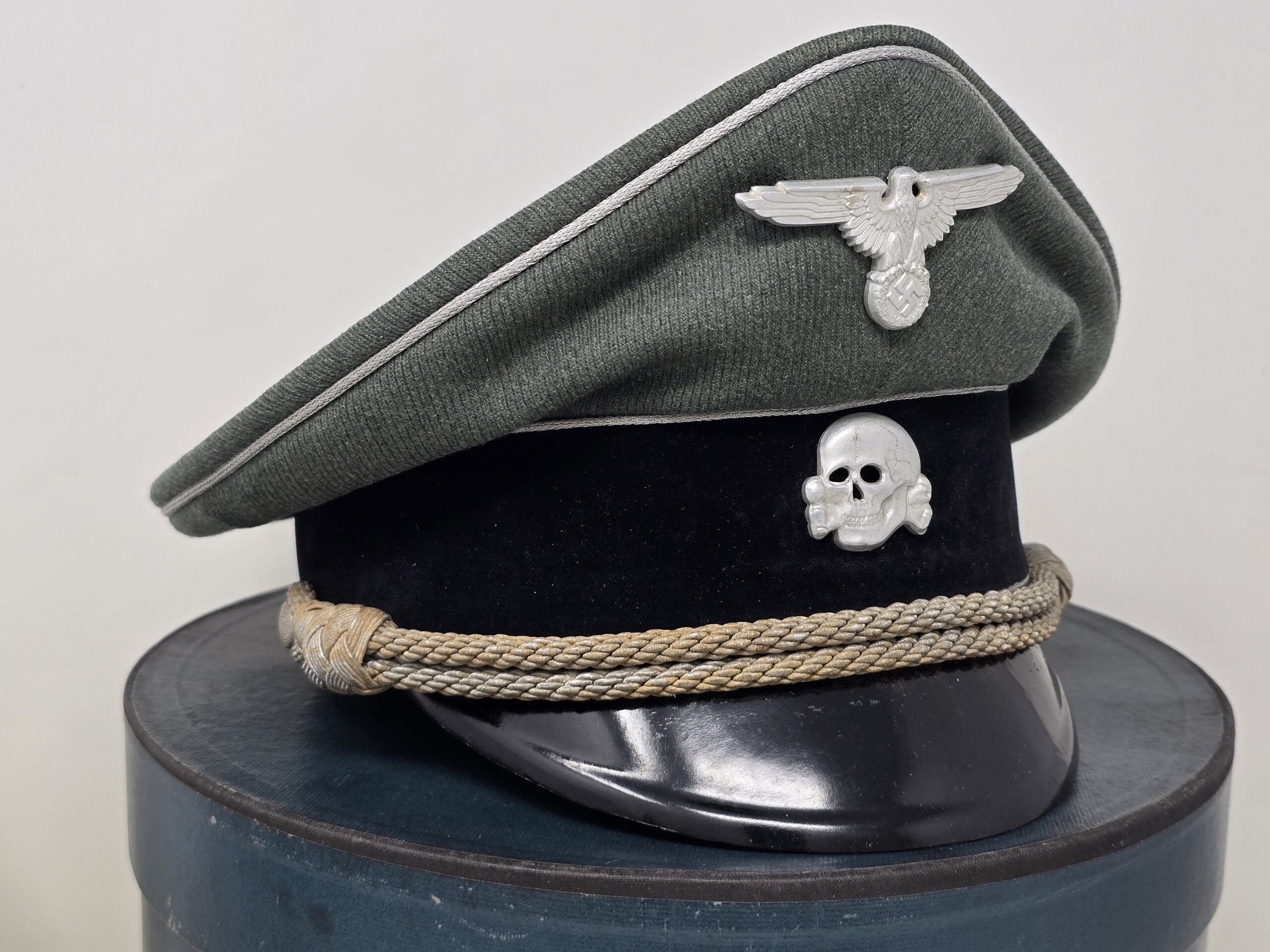 Incredible, Boxed Waffen-SS General's Visor Cap