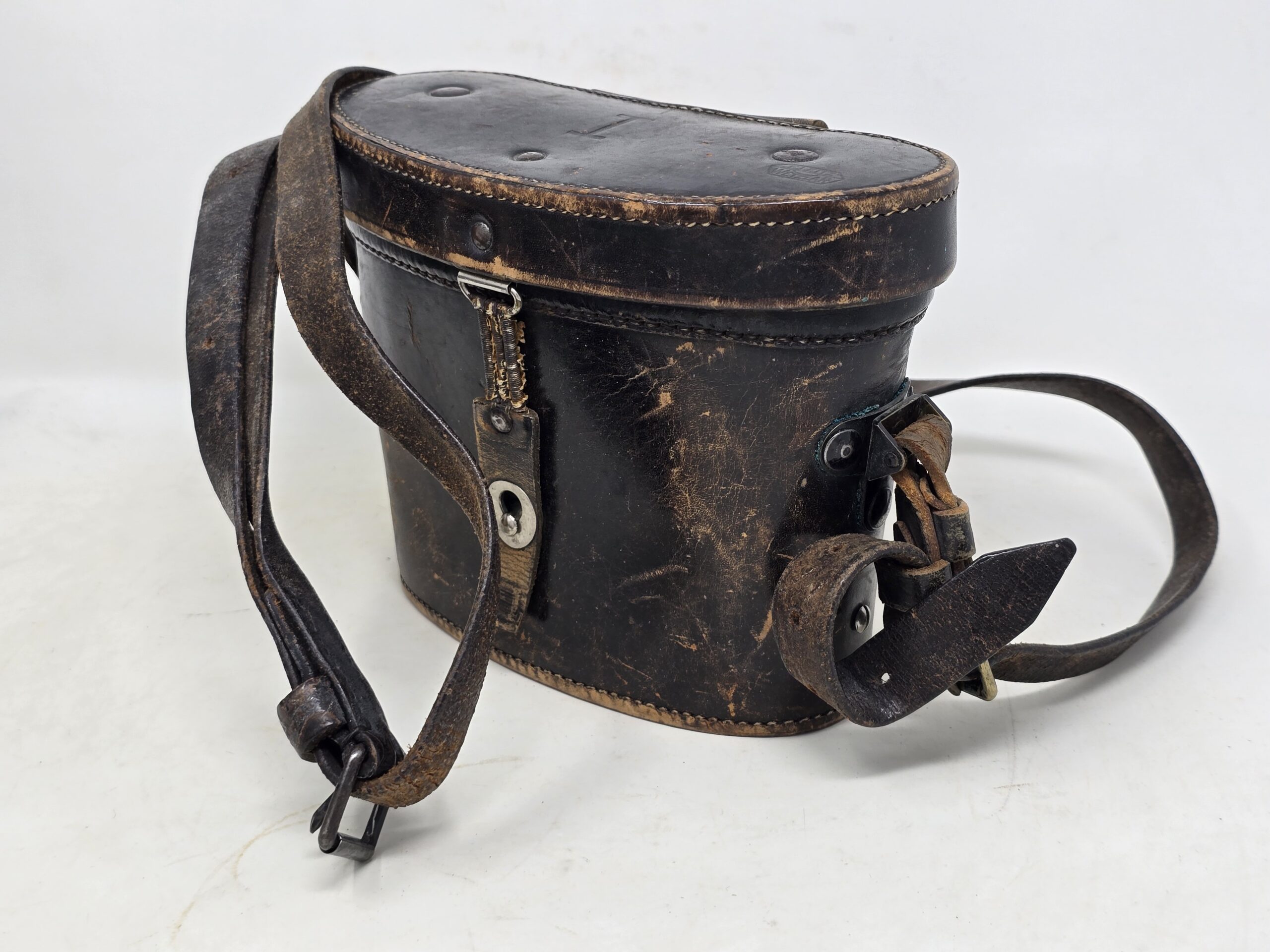 German WWII Tropical Tan Camouflage Binoculars, Vet Bringback - Image 14