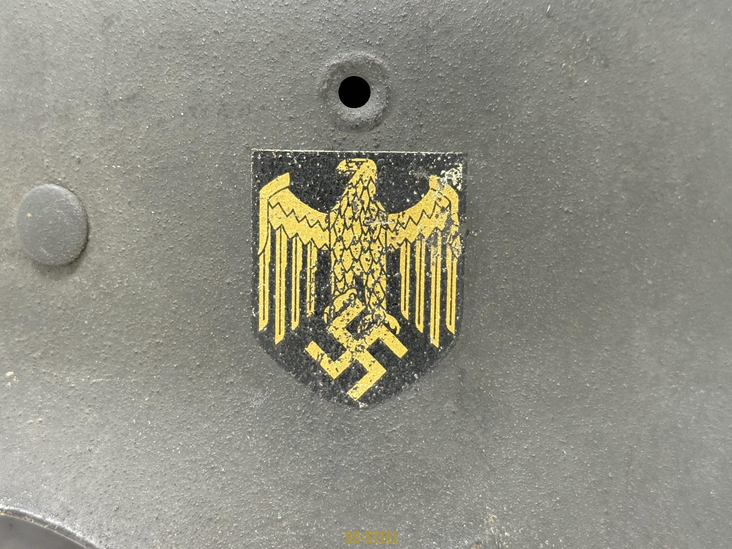 Kriegsmarine Single Decal M42 Helmet - Image 13