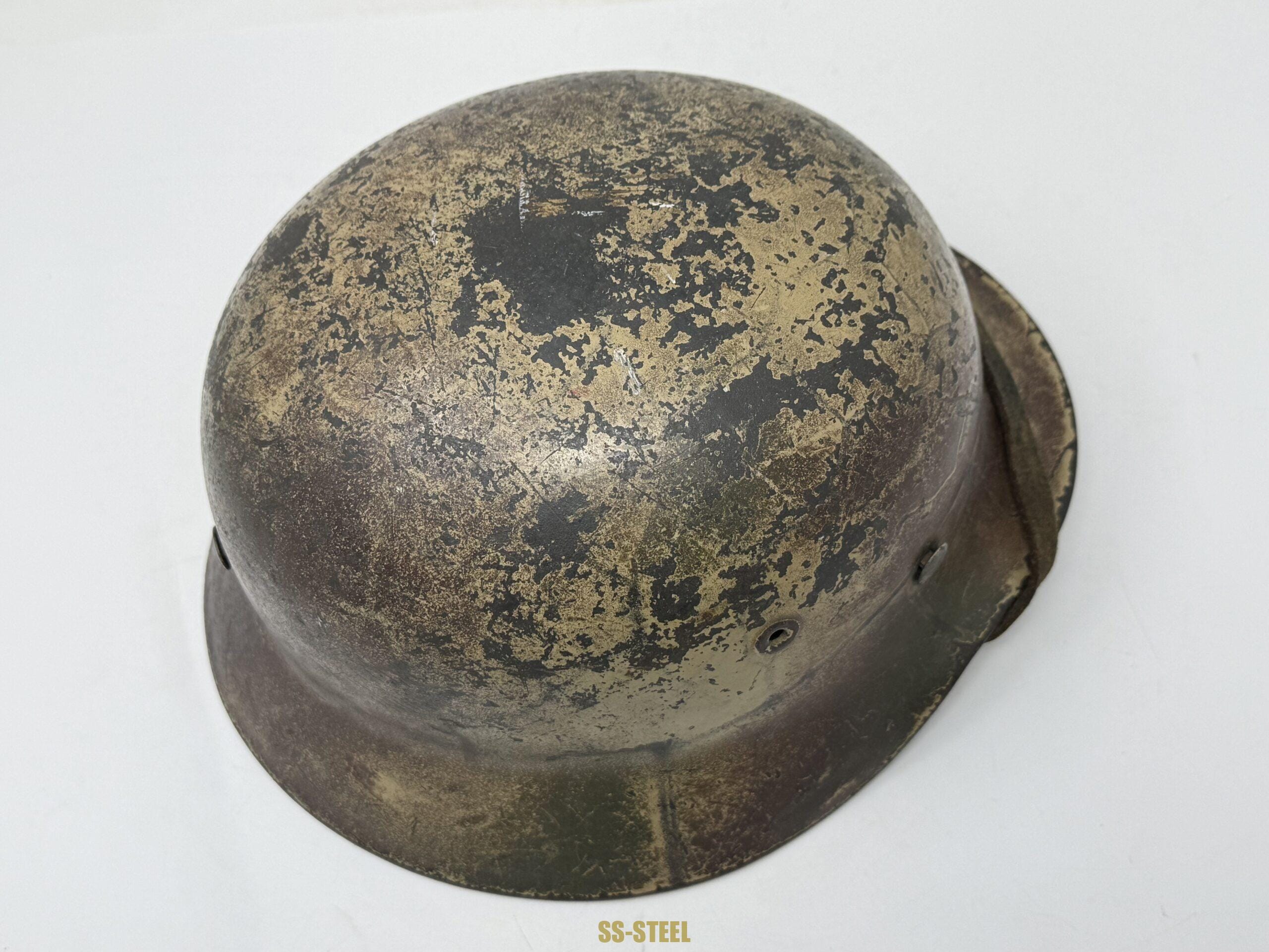 Heer M40 Single Decal Normandy Ex Net Camo Helmet - Image 8