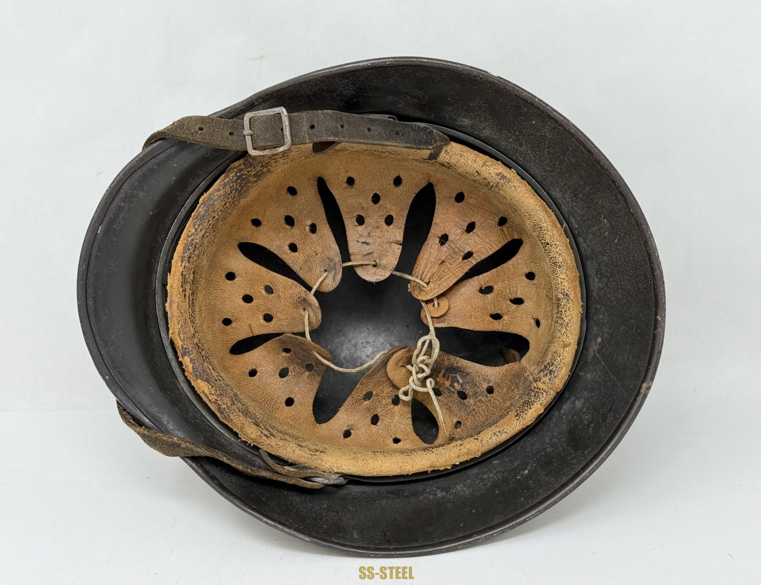 Heer M40 Single Decal Normandy Ex Net Camo Helmet - Image 9