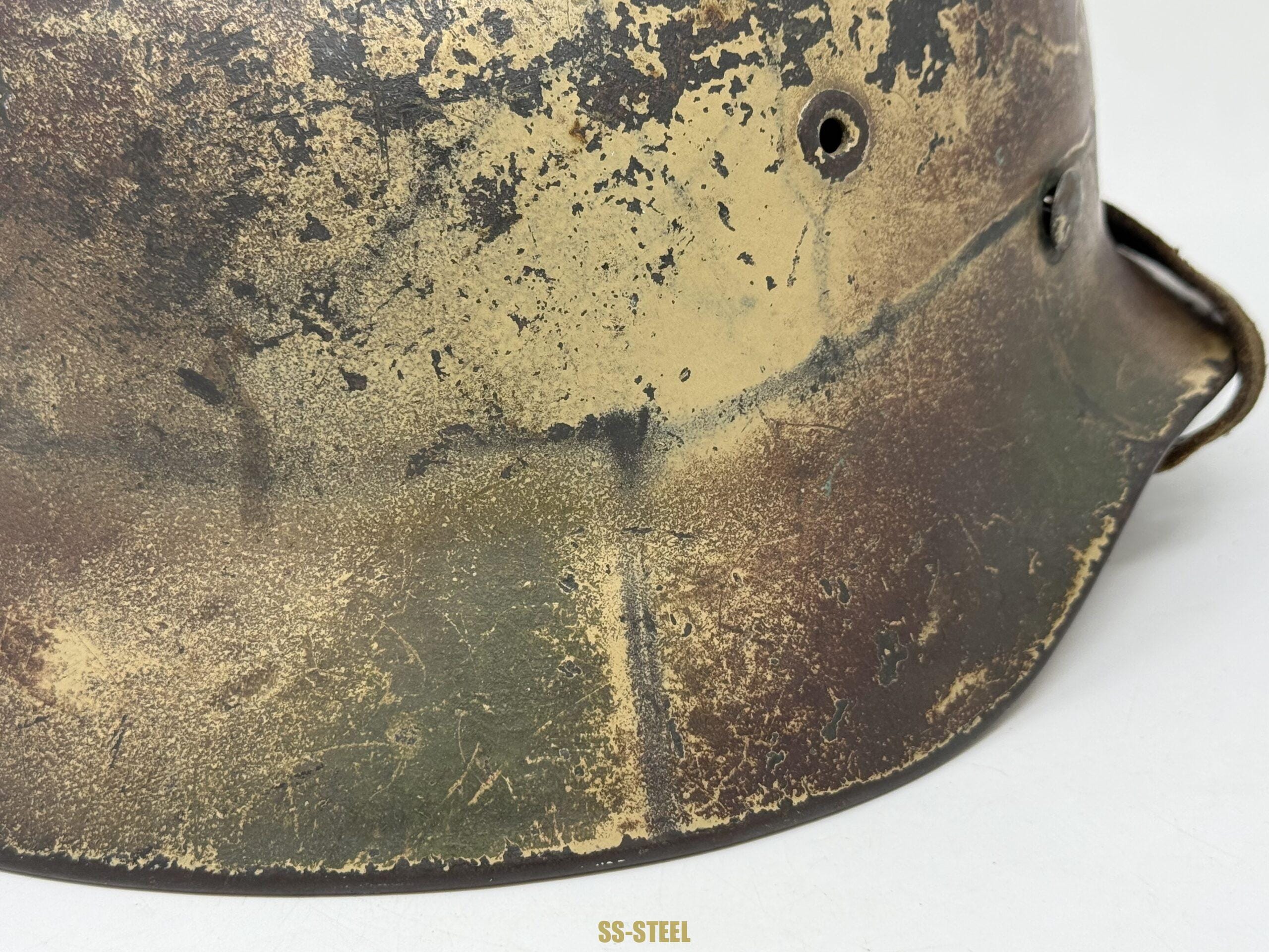 Heer M40 Single Decal Normandy Ex Net Camo Helmet - Image 14