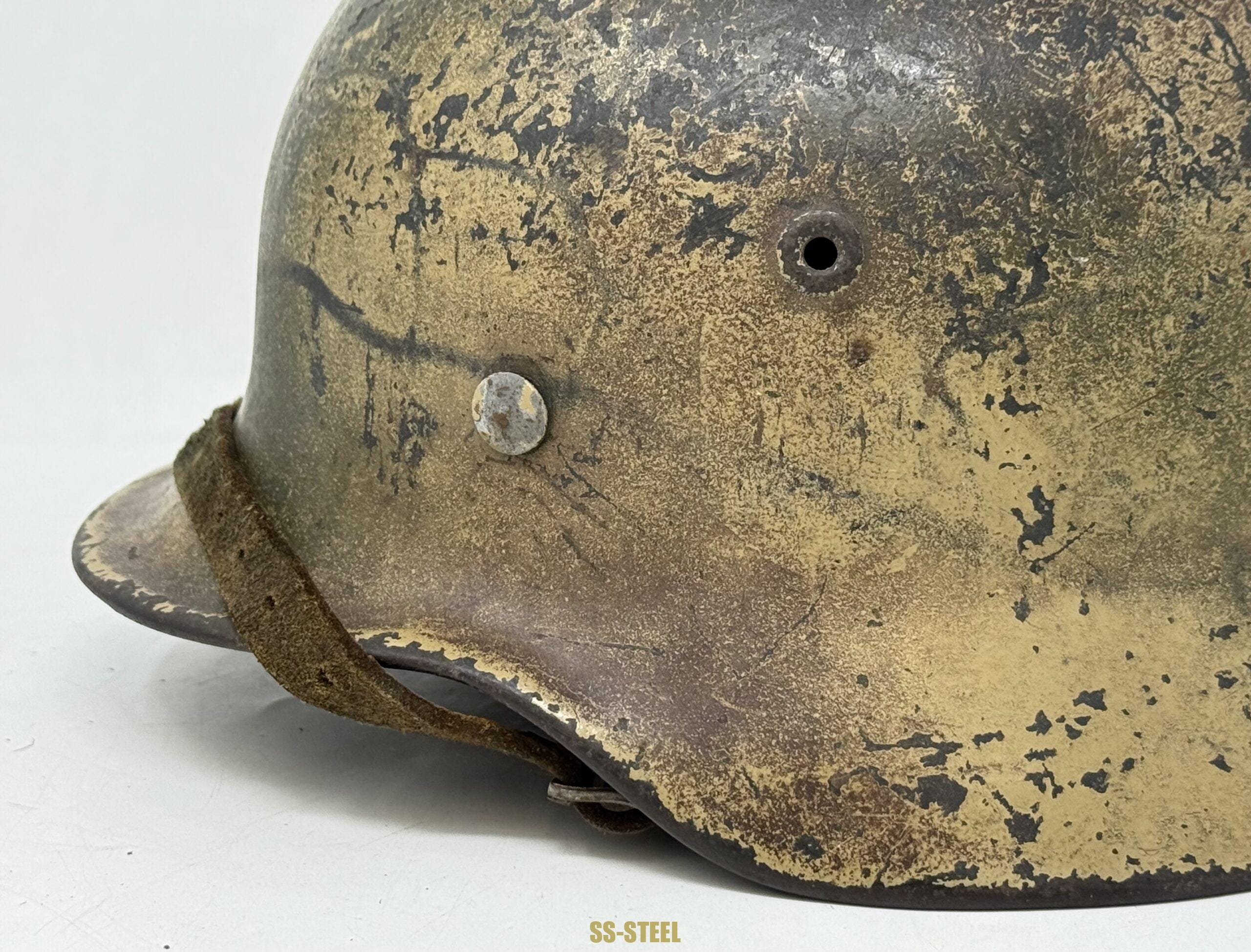 Heer M40 Single Decal Normandy Ex Net Camo Helmet - Image 17