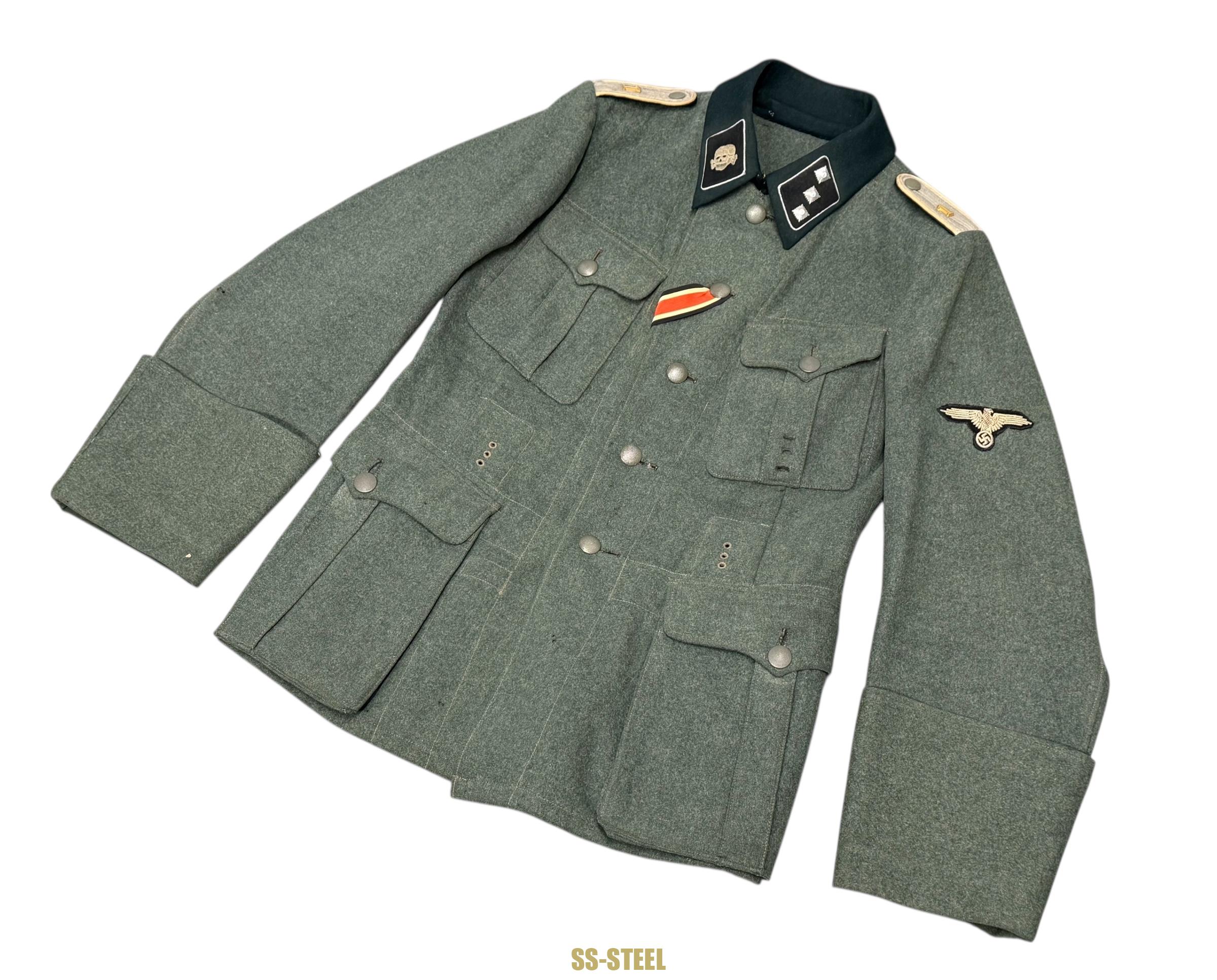 SS-Totenkopf Untersturmführer Combat Tunic - Image 21