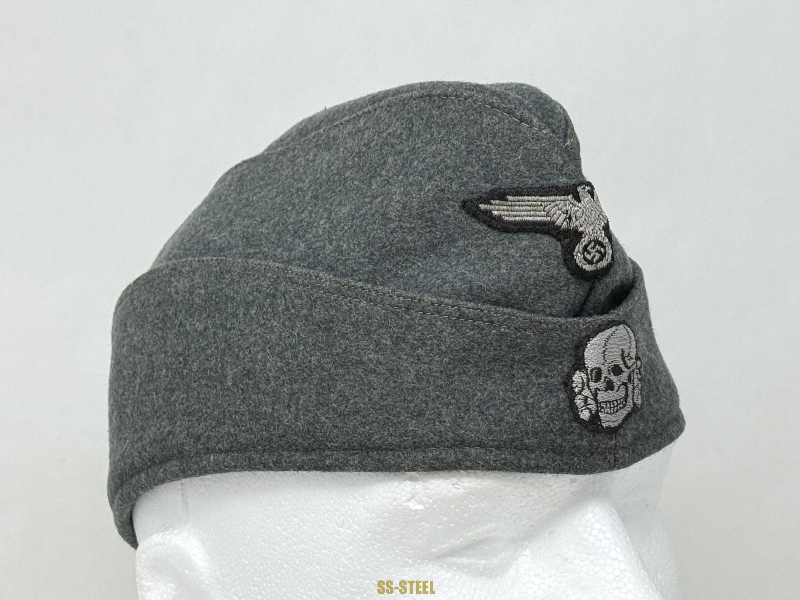 SS NCO or Officer M40 Schiffchen Cap -Flatwire - Image 4