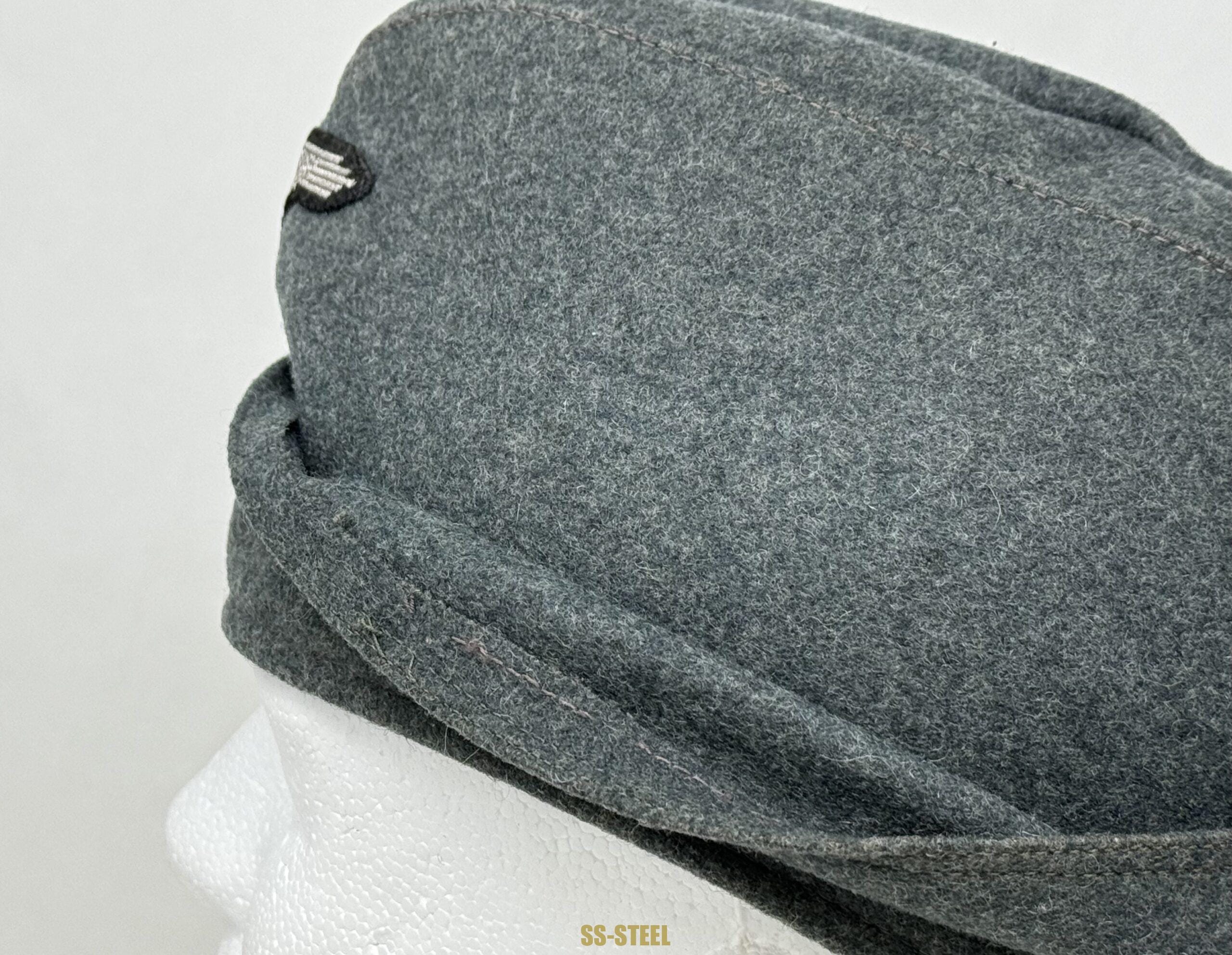 SS NCO or Officer M40 Schiffchen Cap -Flatwire - Image 8