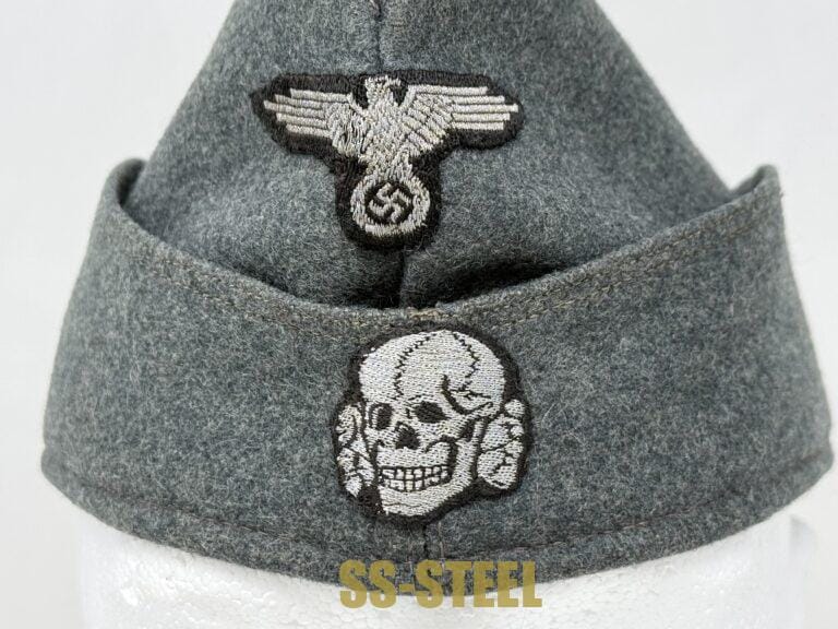 SS NCO or Officer M40 Schiffchen Cap -Flatwire – SS-Steel Inc.