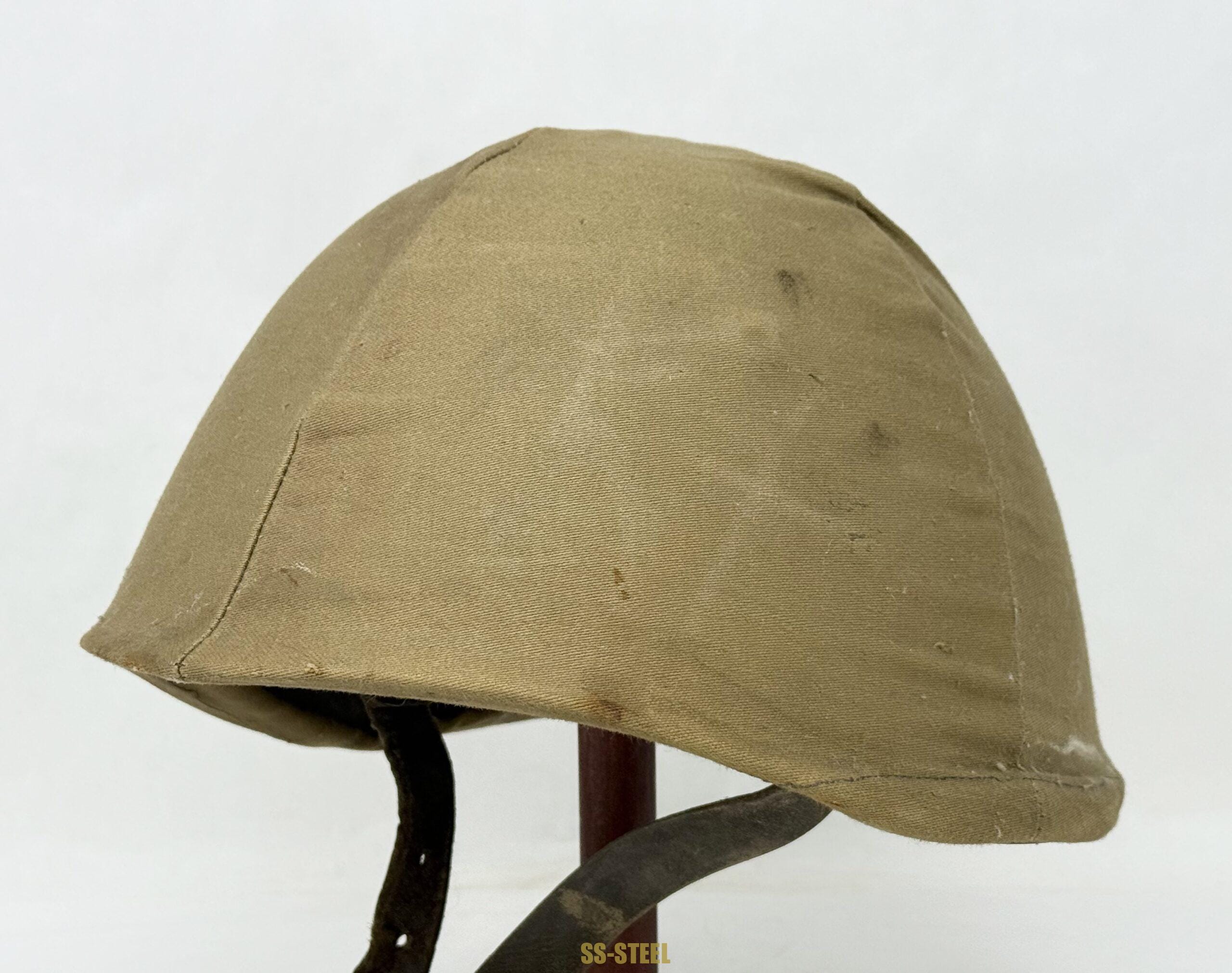 Italian M33 Helmet With Tan Camo Cover