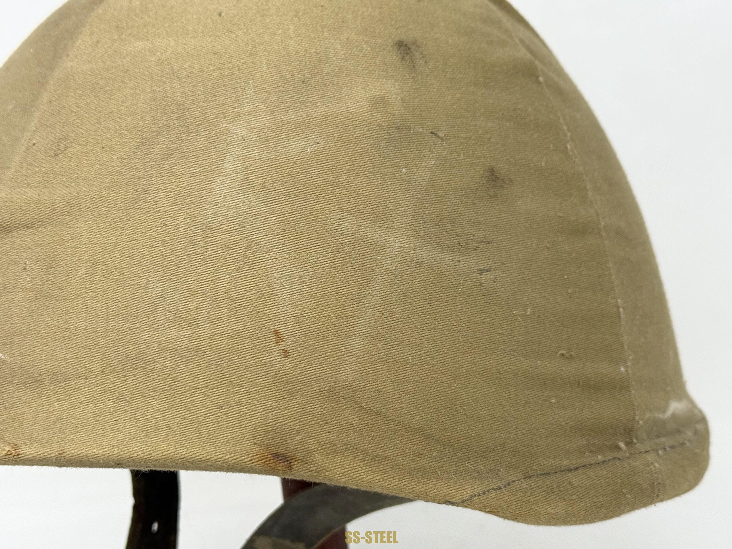 Italian M33 Helmet With Tan Camo Cover - Image 7