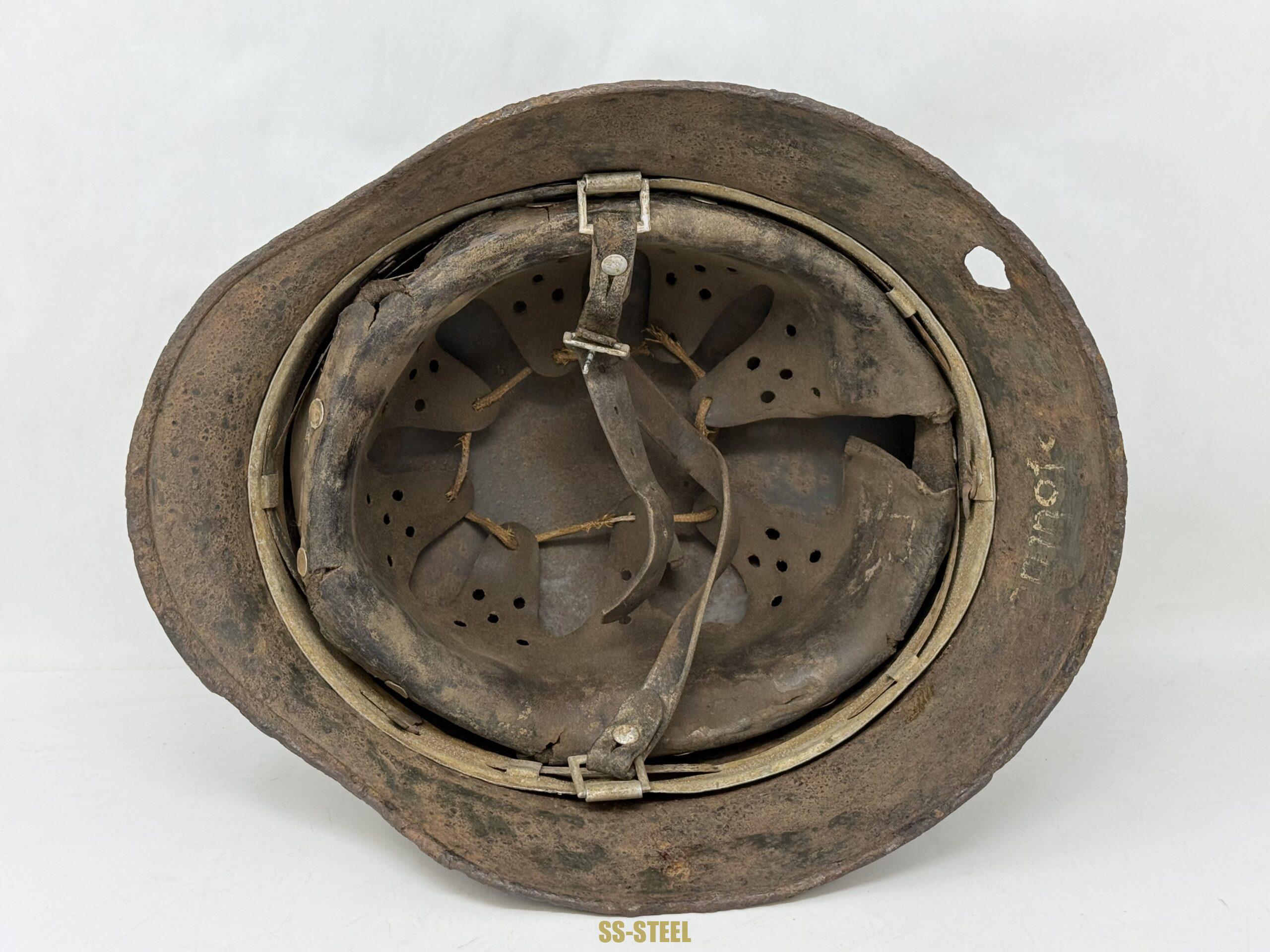 SS M35 Double Decal Helmet-Battle Damage NAMED - Image 8