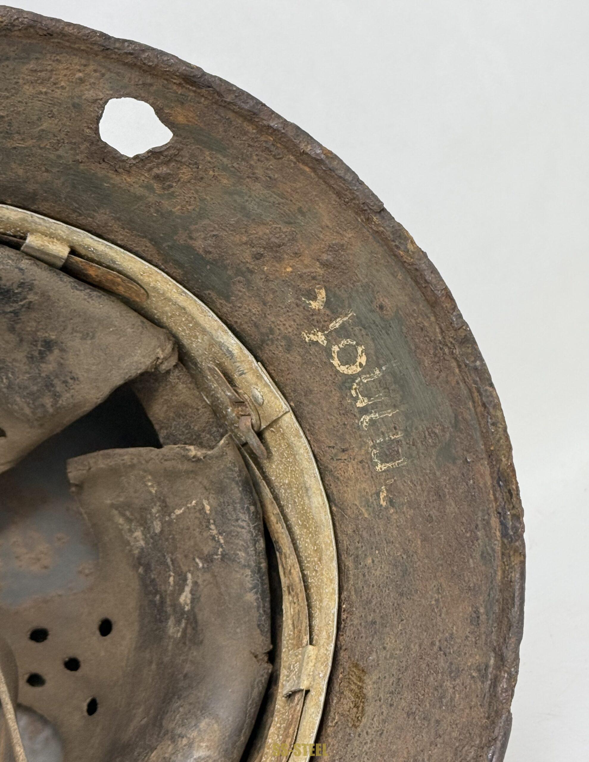 SS M35 Double Decal Helmet-Battle Damage NAMED - Image 9
