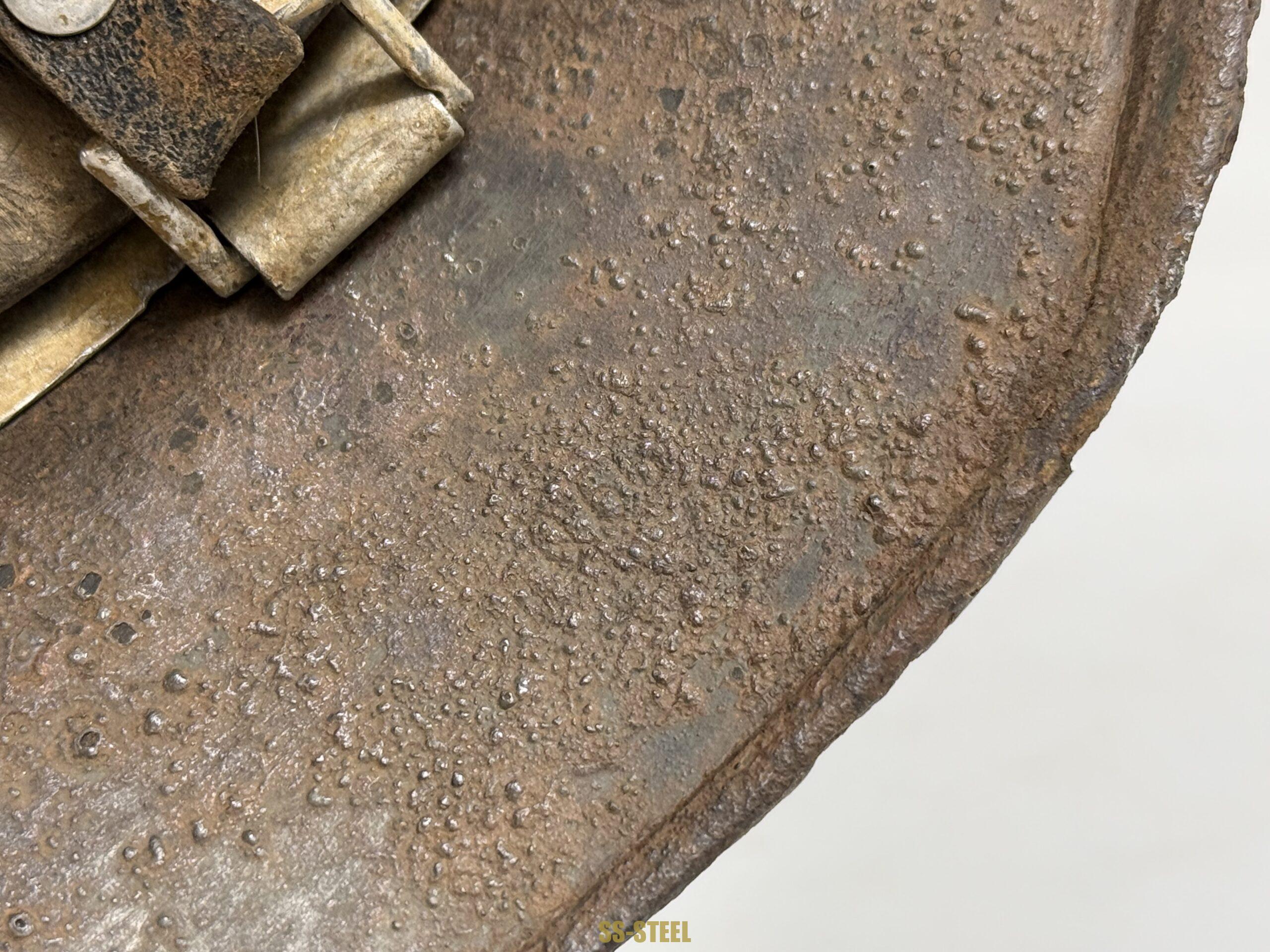 SS M35 Double Decal Helmet-Battle Damage NAMED - Image 12