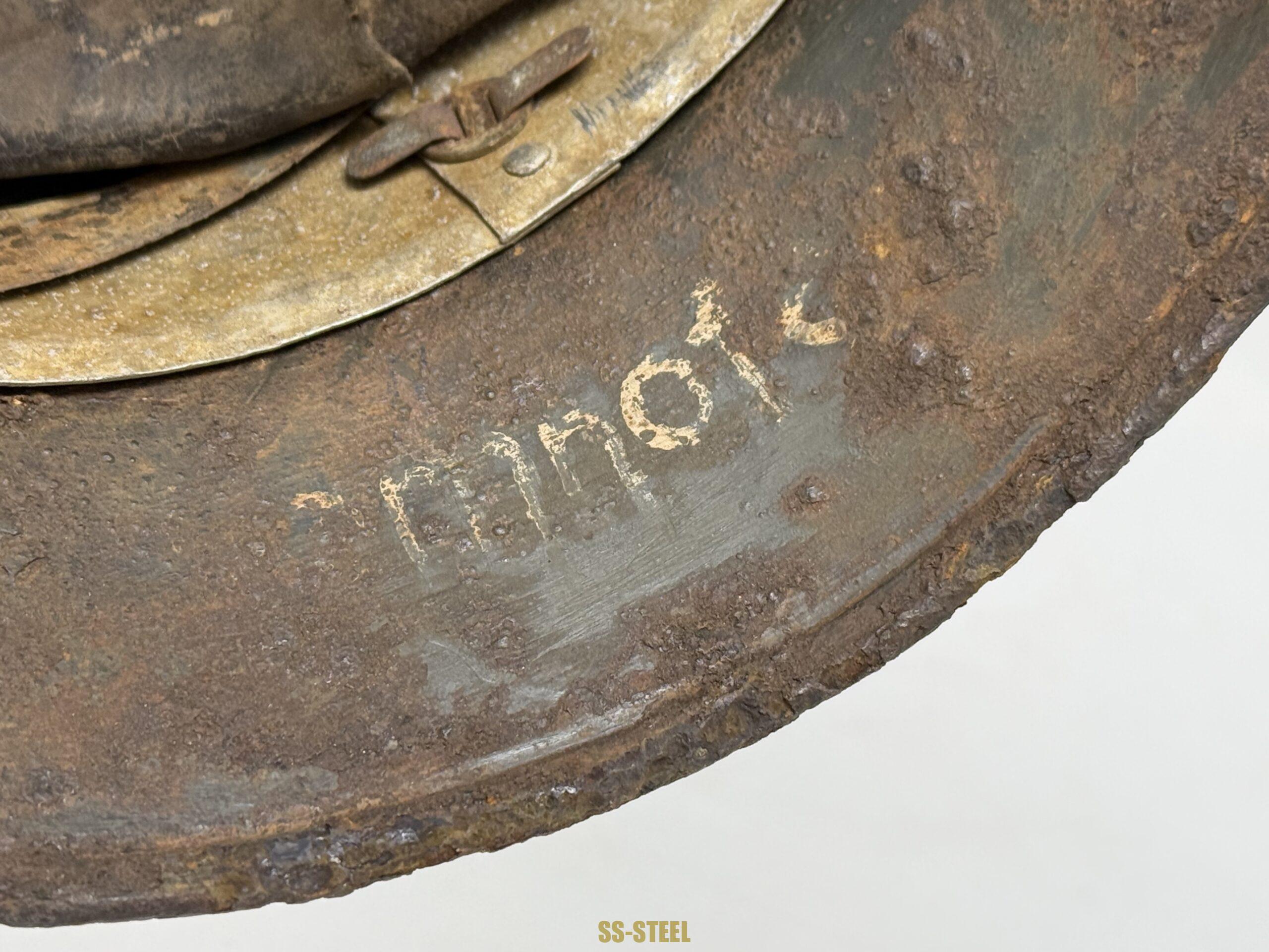 SS M35 Double Decal Helmet-Battle Damage NAMED - Image 13